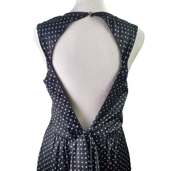 Kate Young for Target Women’s Open-Back Dress Satin Polka Dot Print Dress, Sz 6 - Picture 7 of 11
